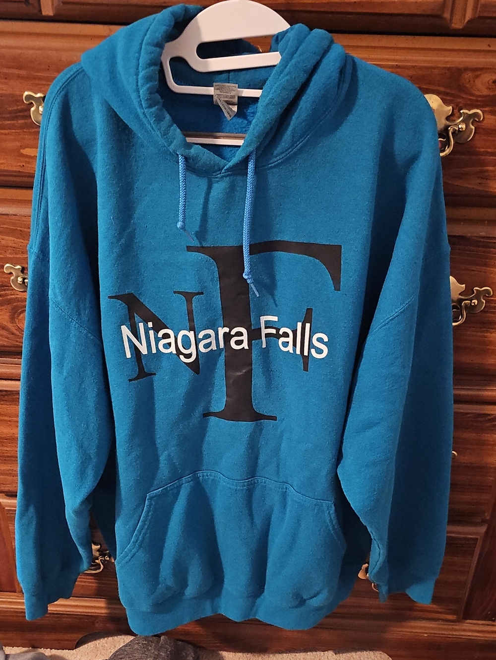 Gildan Blue Niagara Falls Pullover Hoodie